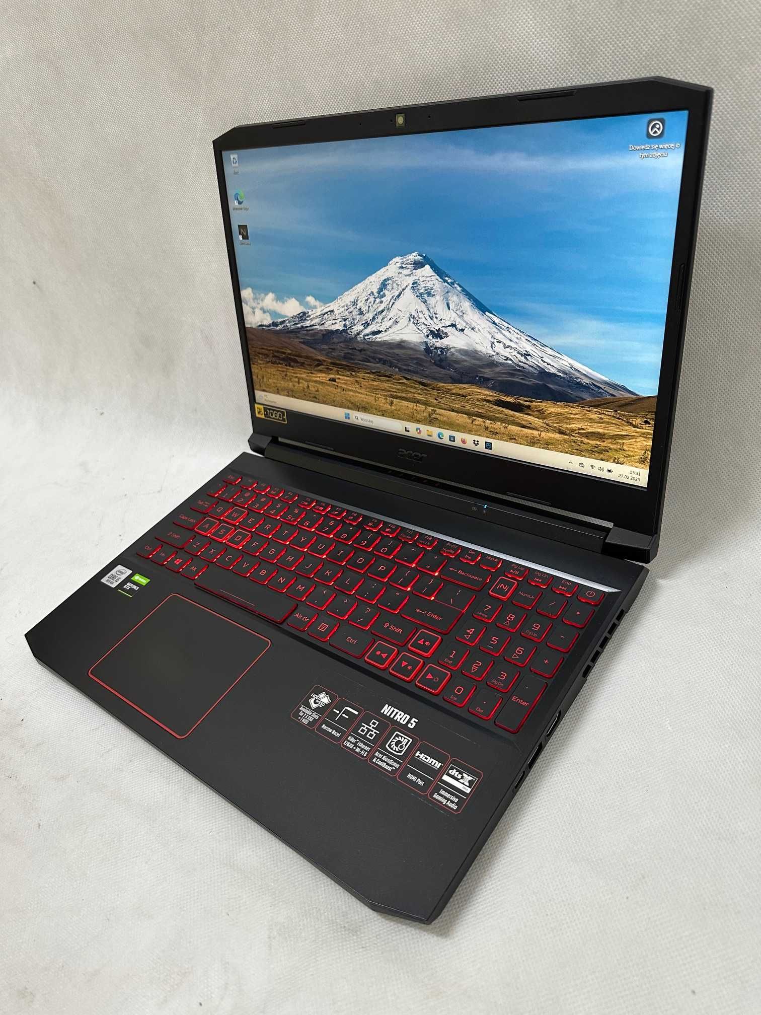 Laptop Gamingowy ACER Nitro AN515-55  - Core i5, RAM32gb, GTX1650, SSD