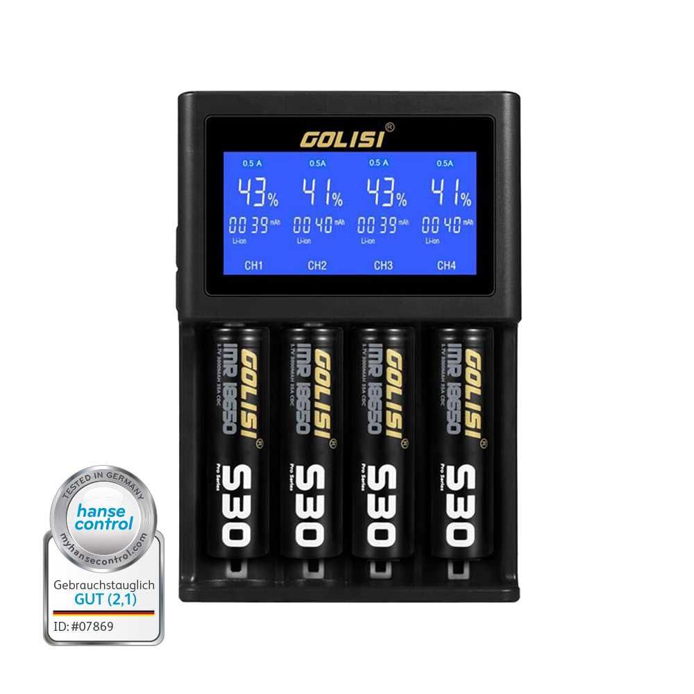 Ładowarka SMART CHARGER GOLISI S4 do akumulatorków AA AAA
