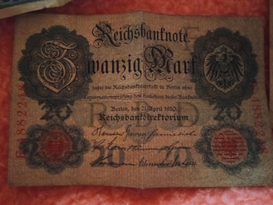 Banknoty z 1910 r marki niemieckie