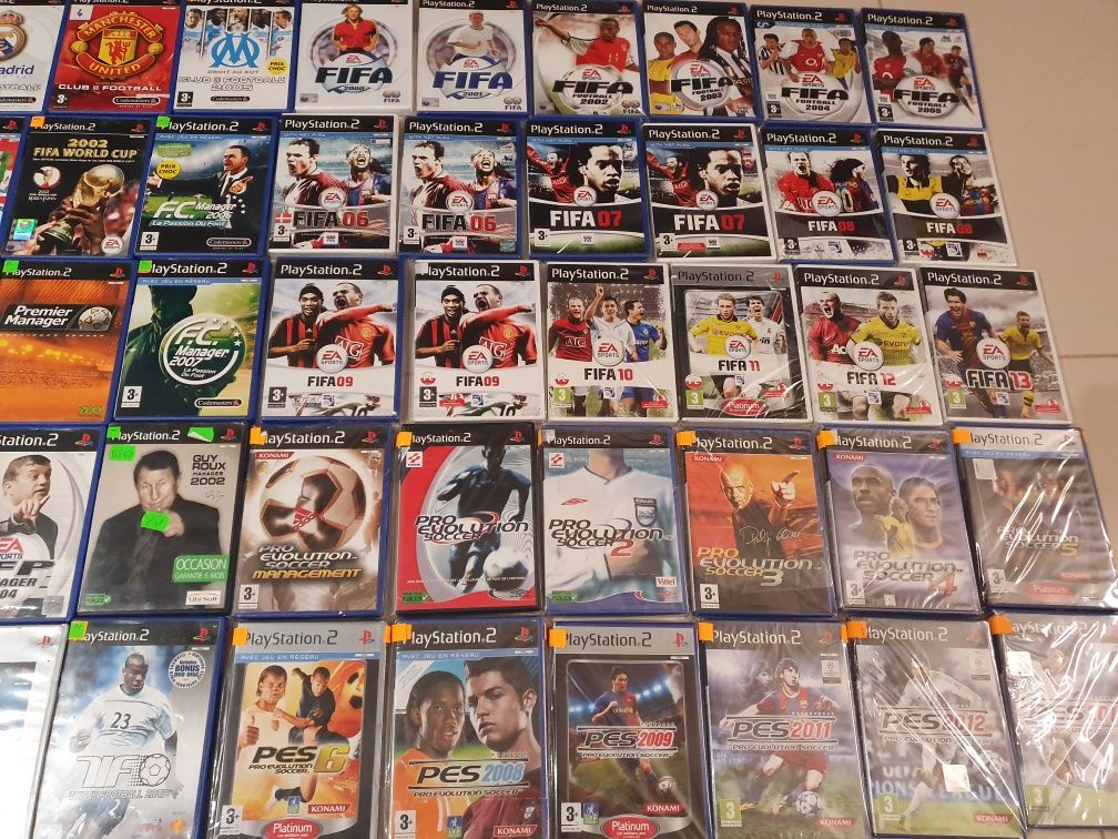 80 gier ps2 kolekcja Piłka Nożna Wszystkie Fifa PES  playstation 2