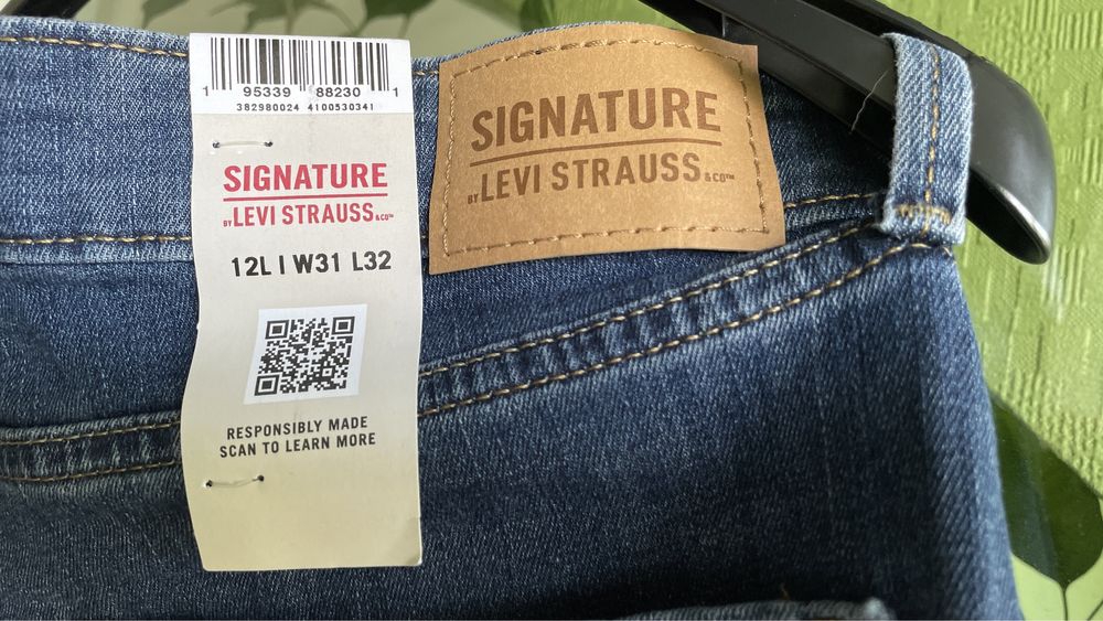 Джинси жіночі Signature Levi Strauss High-Rise Skinny 12L W31 L32