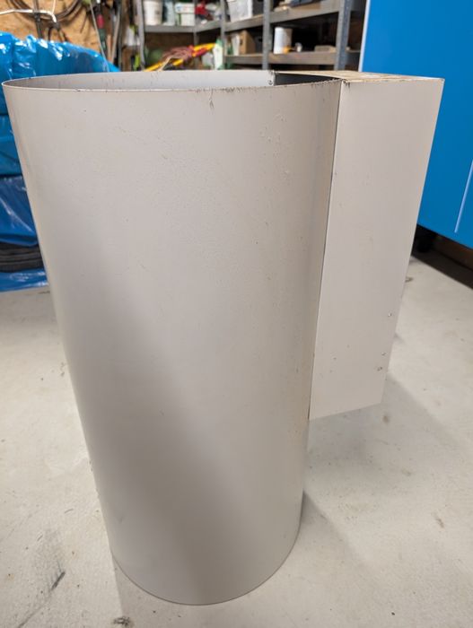 Okap Ciarko Tuba Wyspowy Biały