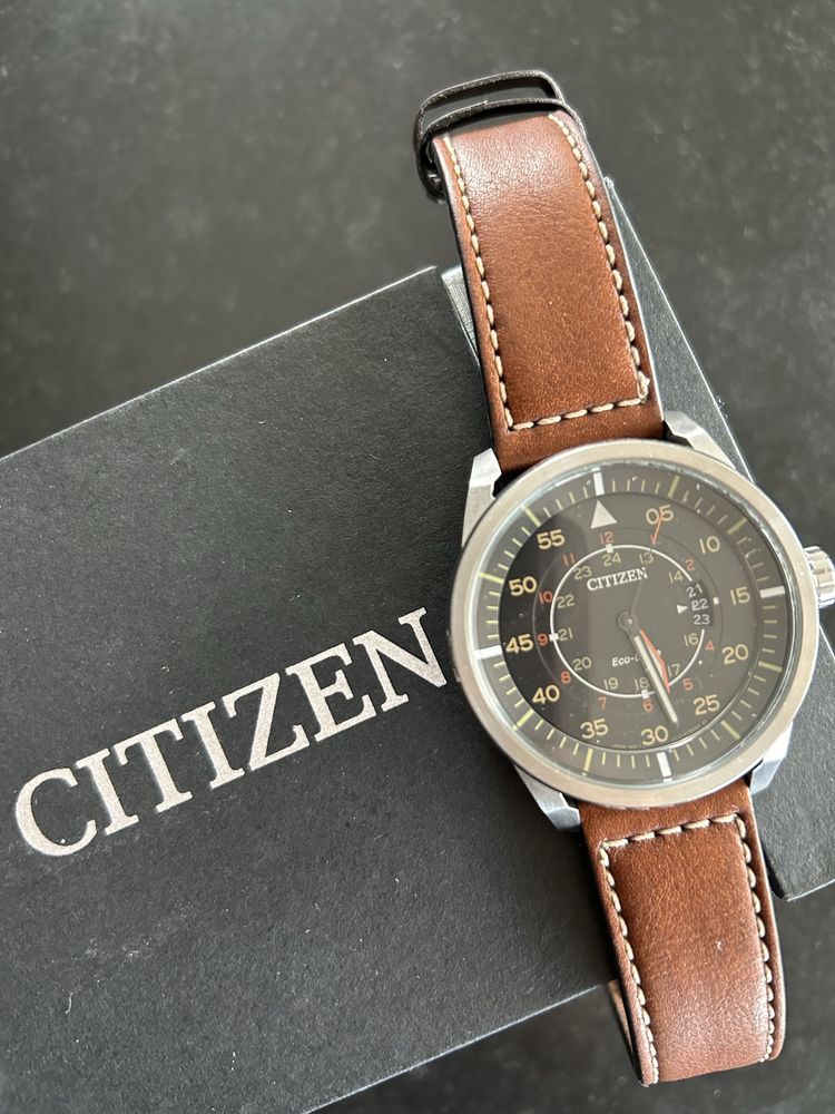 Zegarek CITIZEN AW1360-12H Eco-drive Leather Gwarancja