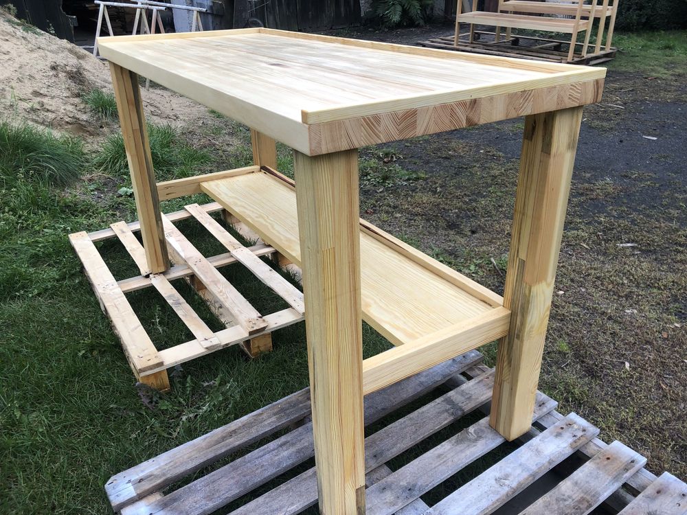 Stół roboczy warsztatowy 150x60x85 drewniany
