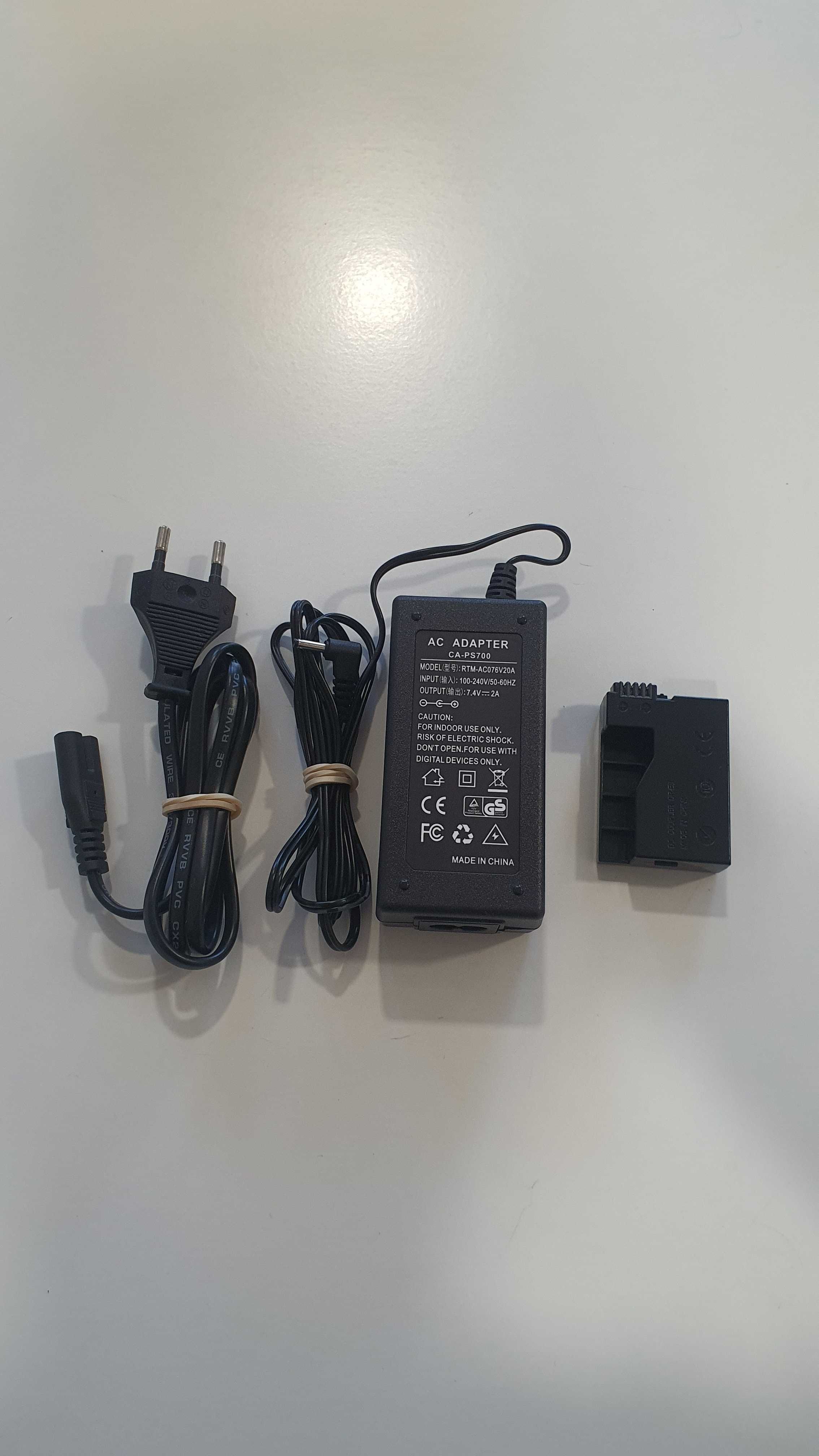 Adaptador de alimentação DR-E8 e carregador para Canon ACK-E8