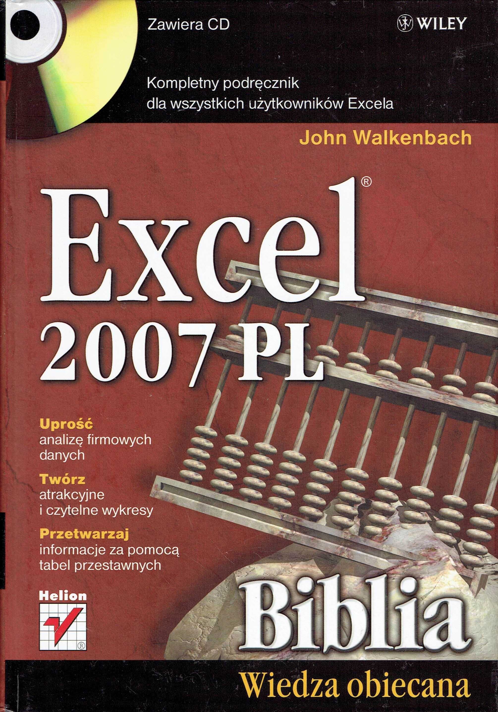 Excel 2007 PL Biblia Wiedza obiecana John Walkenbach wyd. Helion