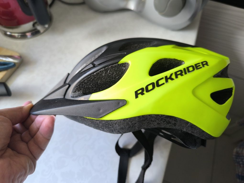 Kask dziecięcy Rockrider B’TWIN rower hulajnoga zielono czarny r.S