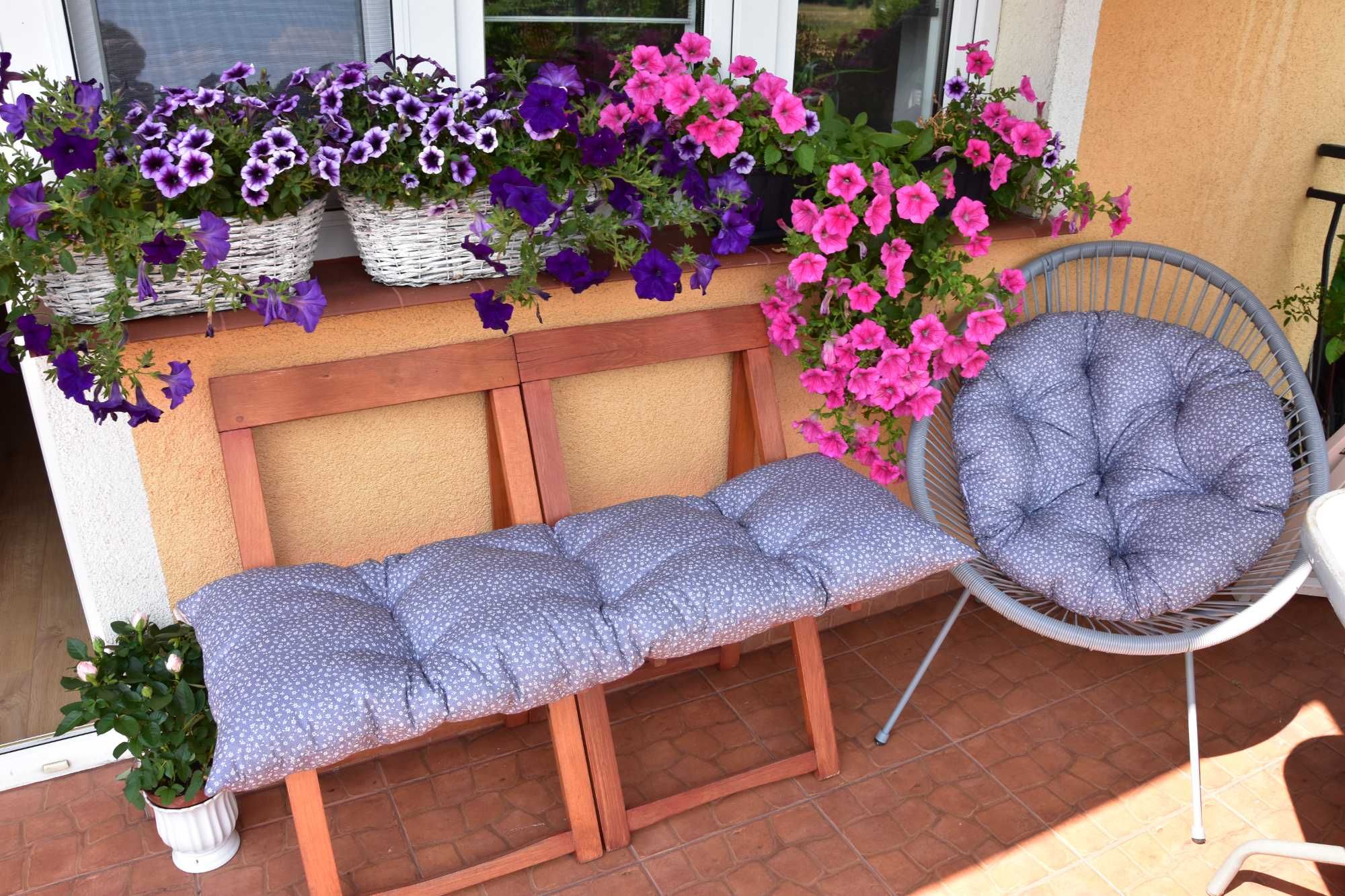 Poduszka na ławkę ogrodową 110x40cm