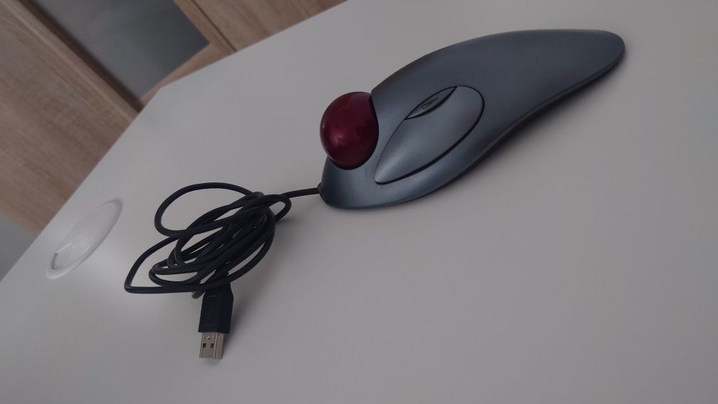 Trackball Logitech Marble TrackMan mysz komputerowa z kulką USB