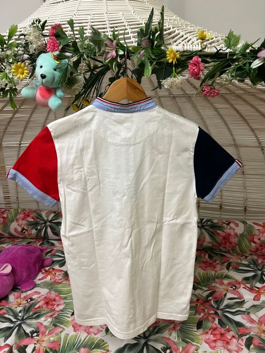 Polo branco para rapaz