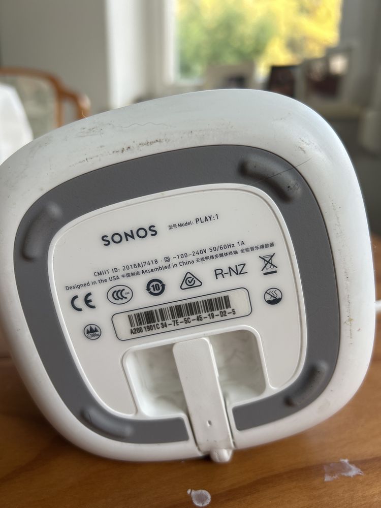 Głosnik Sonos gen 1 uszkodzony