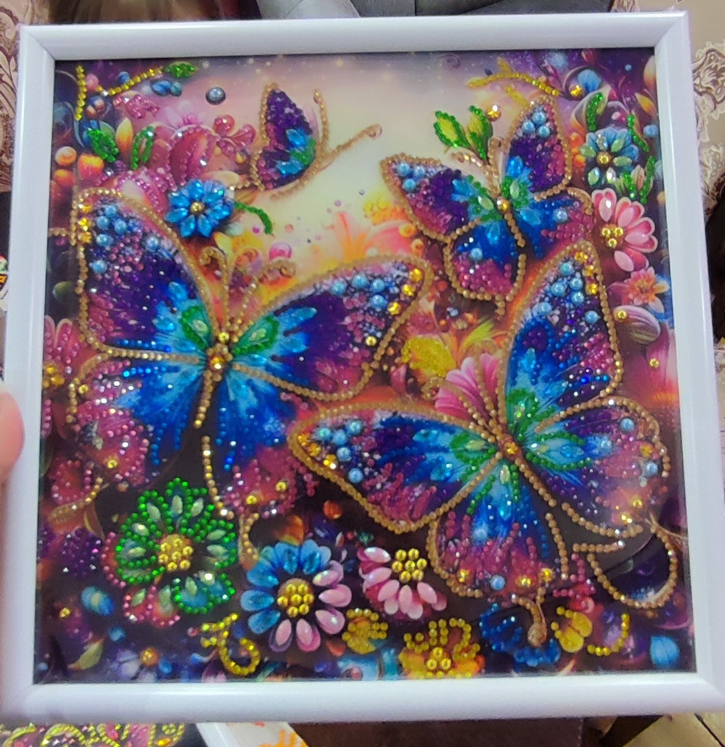 Картина, букет, алмазна мозаїка
