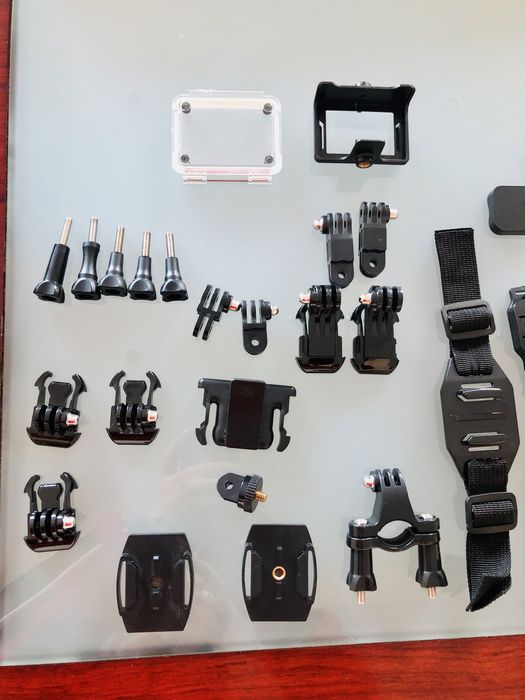 3 cameras 4K, Go pro 7 black + go pro 4 black + camera 4K + Muitos Acessórios + Mala de transporte