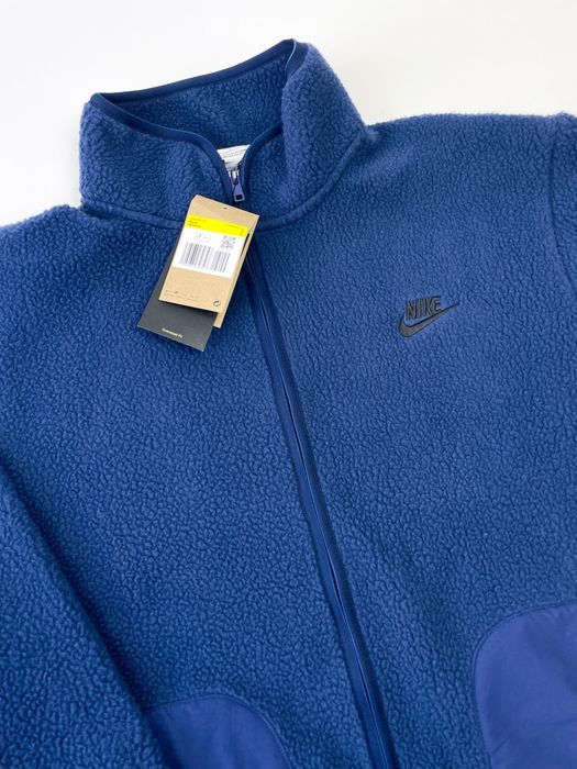 Оригінал! Зіп Худі Nike Sherpa (темно-синє) (S/M/L) / Нове з бірками!