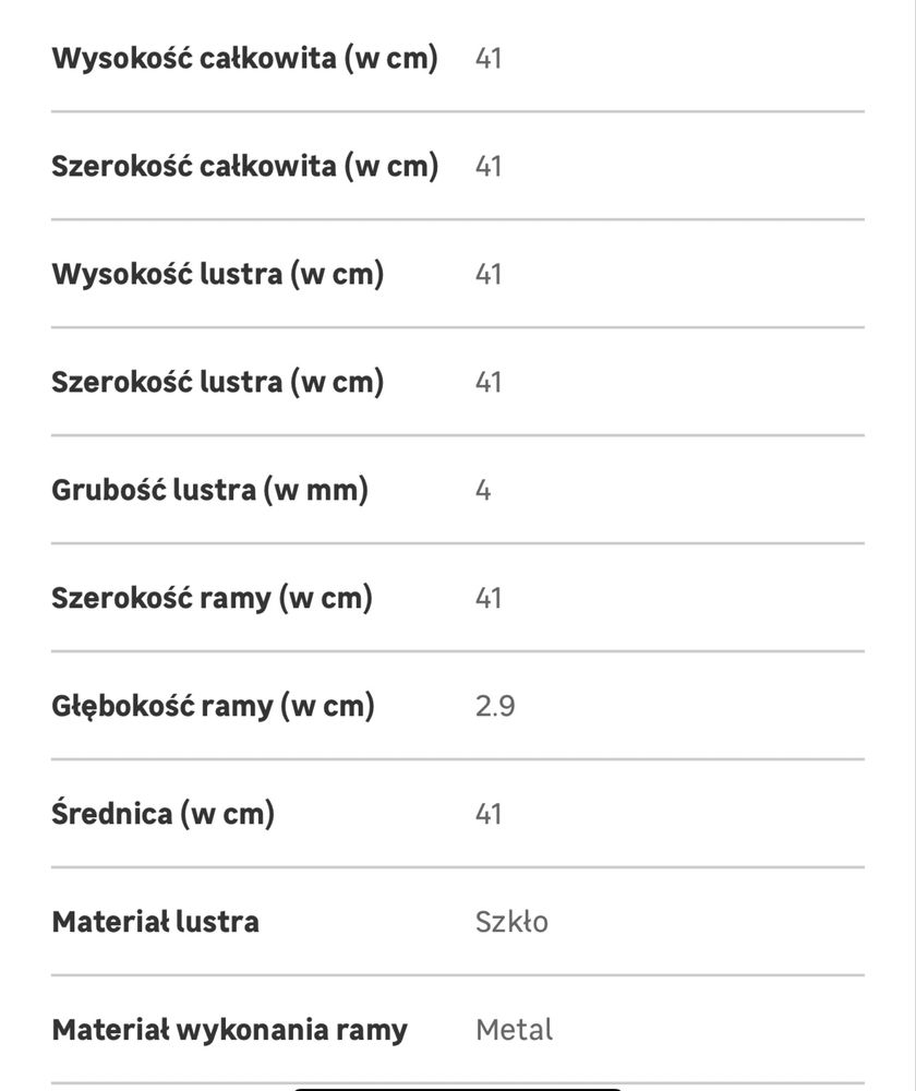 Lustro okrągłe Barbier na pasku czarne śr. 41 cm Inspire