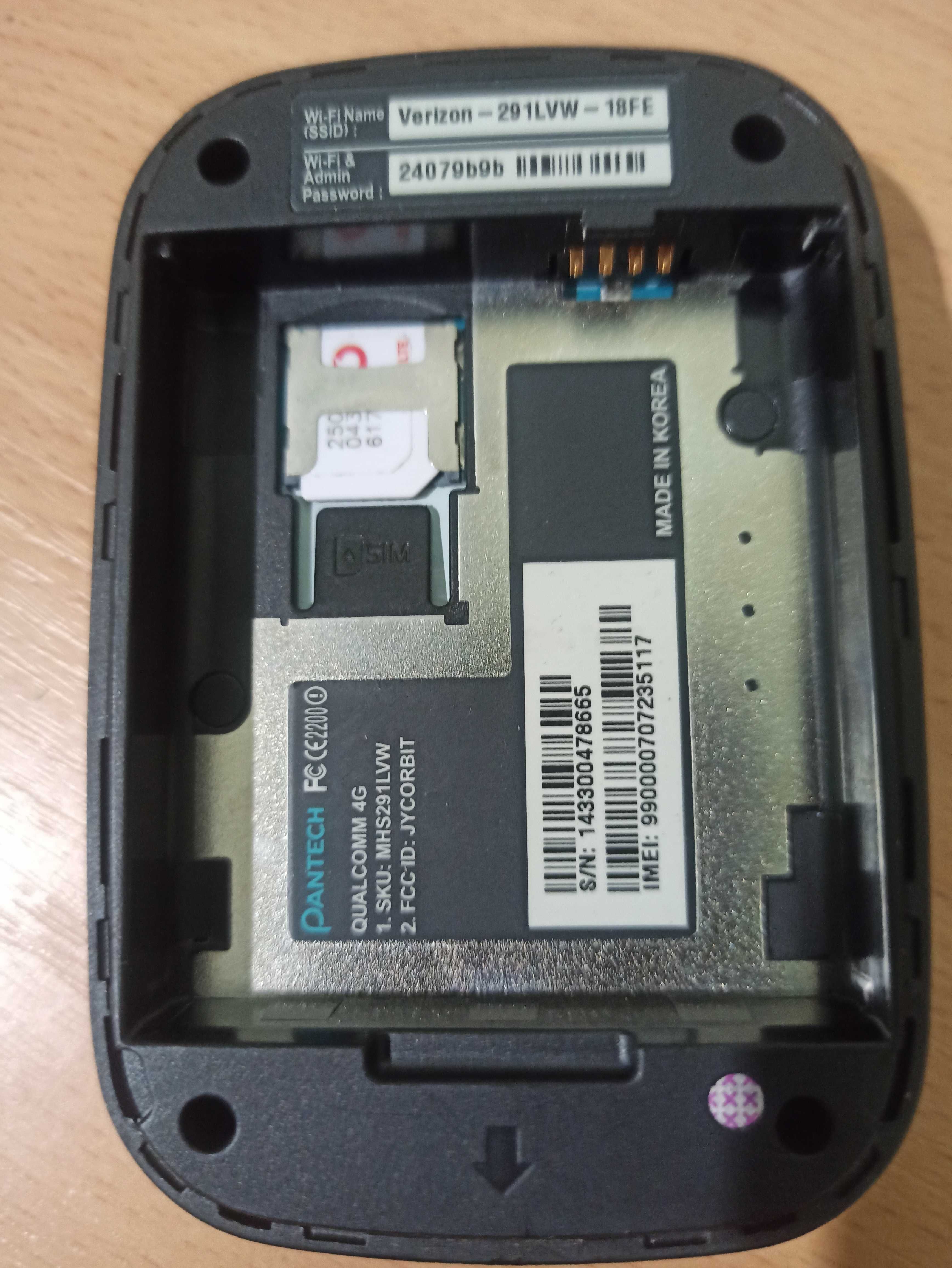 Роутер Pantech MHS291LVW 3G Wifi двостандартний