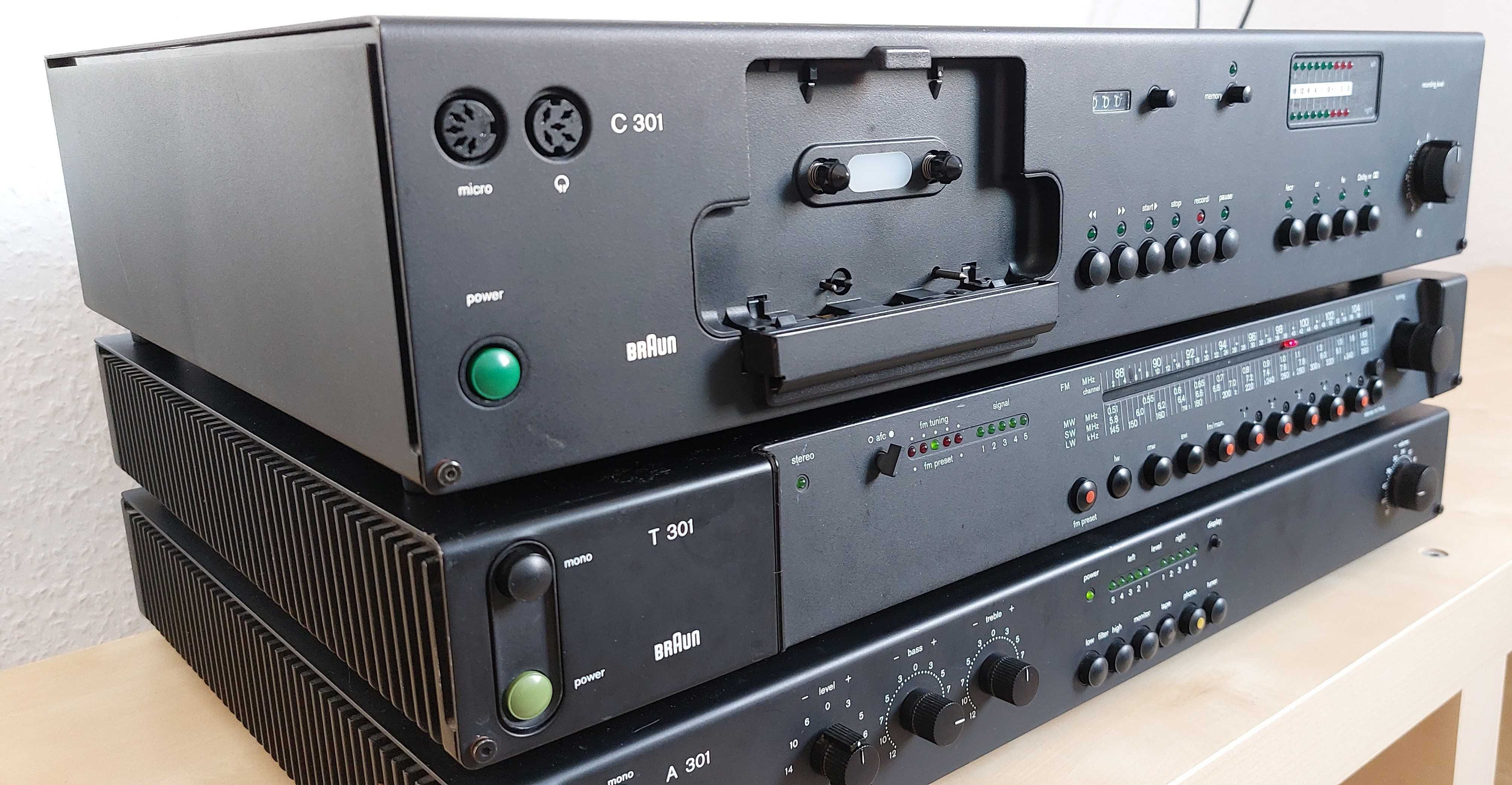 Braun усилитель A-301 дека C-301 тюнер T-301 от Braun A-301