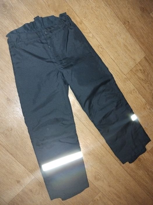 122 р.Зимние тёплые штаны спортивные на мальчика лыжные полукомбинезон