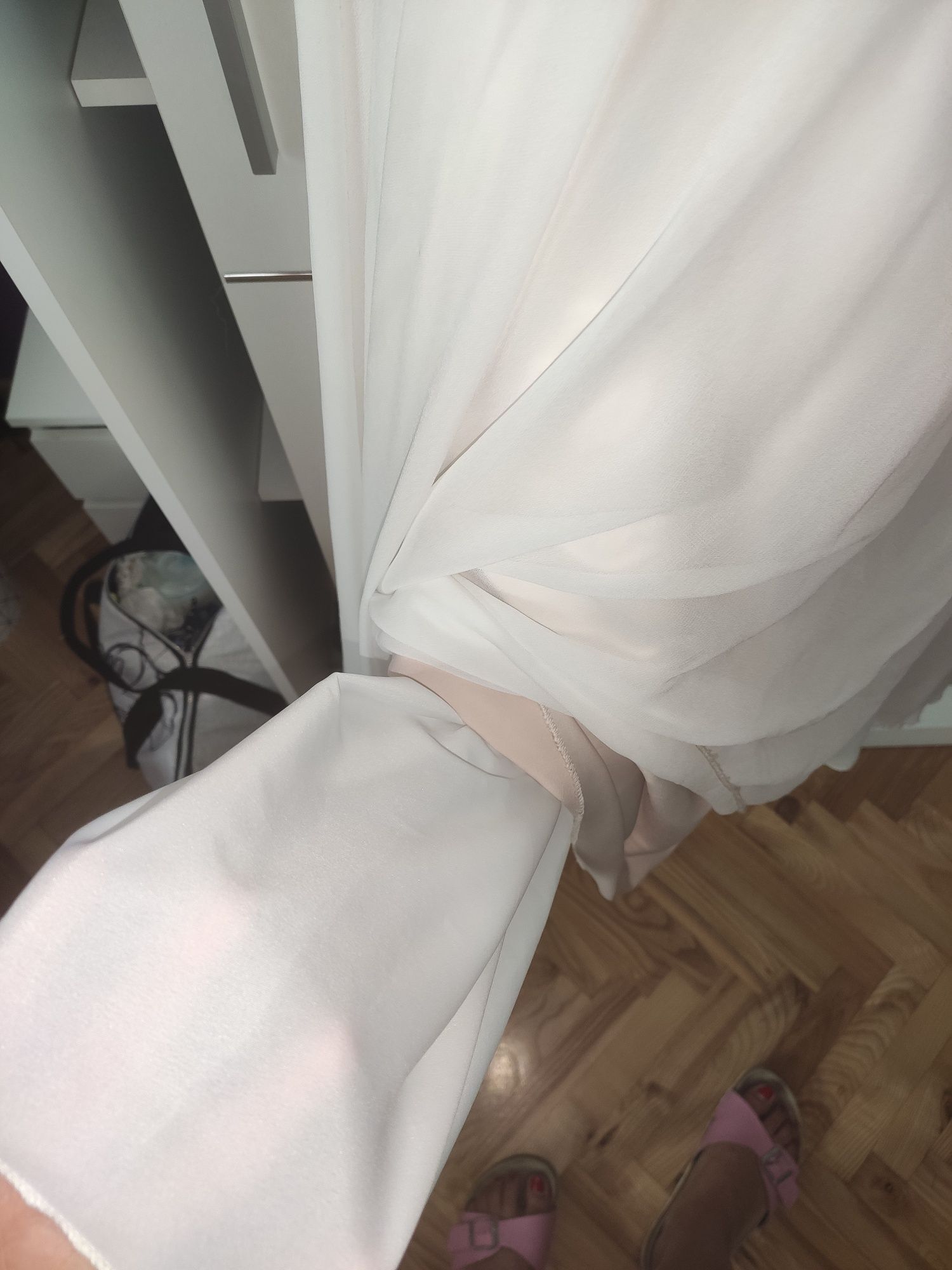 Suknia ślubna sukienka XXL 44 muslinowa plus size muślin