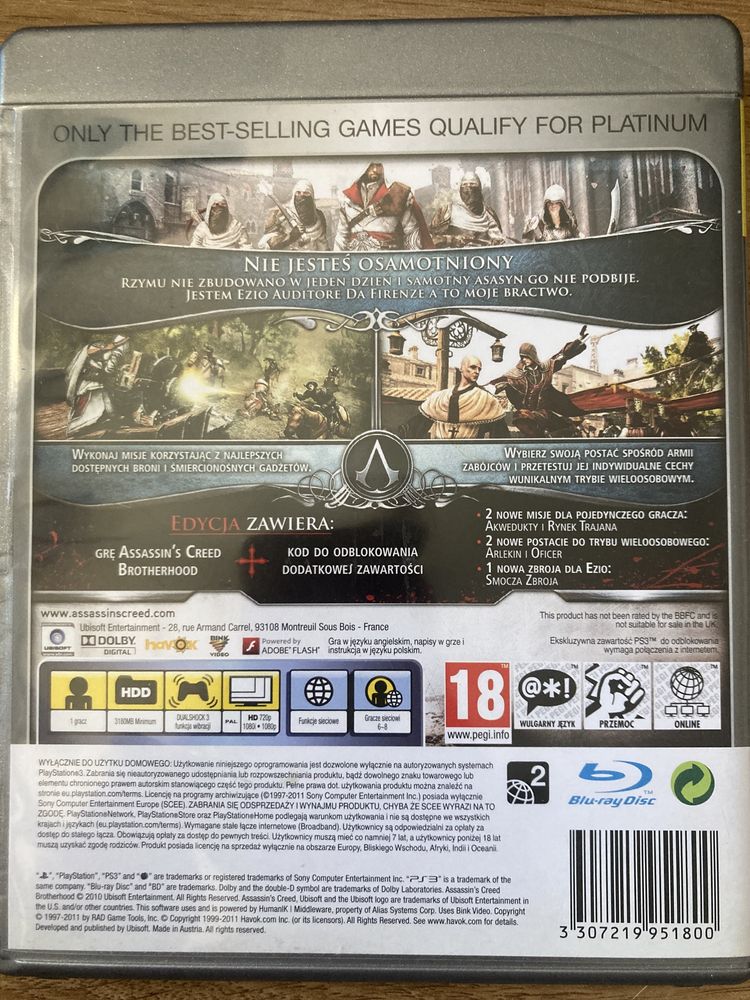 Assassins Creed Brotherhood PS3