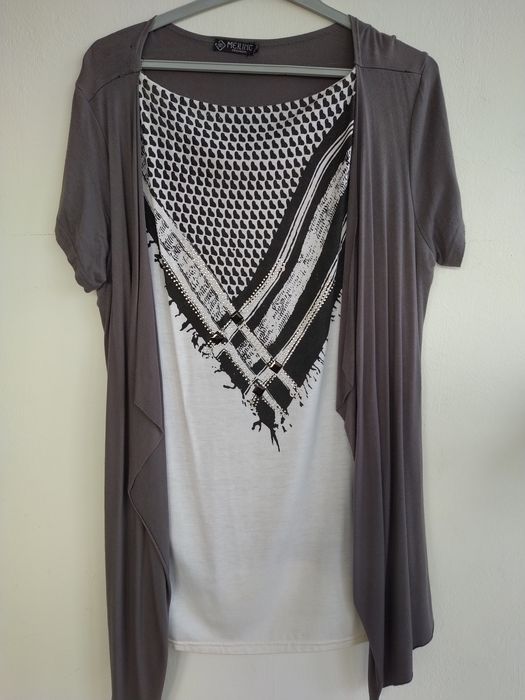 Casaco e bLusa 2 em 1 com brilho - Tamanho XXL