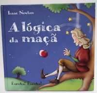 Livro " a lógica da maçã"  Issac Newton