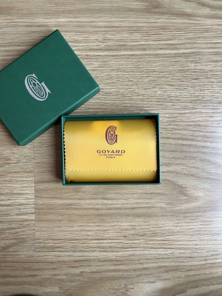 Porta cartões Goyard verde