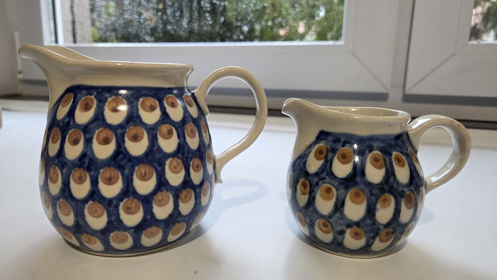 Dzbanek ceramiczny 2 sztuki stare PRL