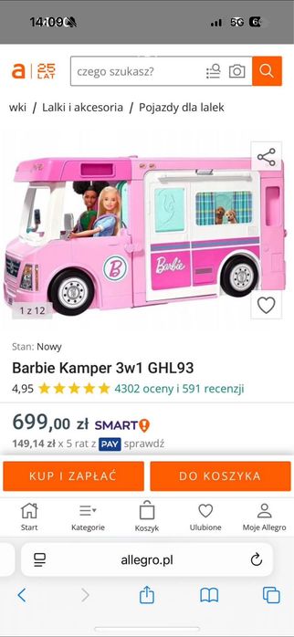 Domek dla lalki barbie i ajcesoria