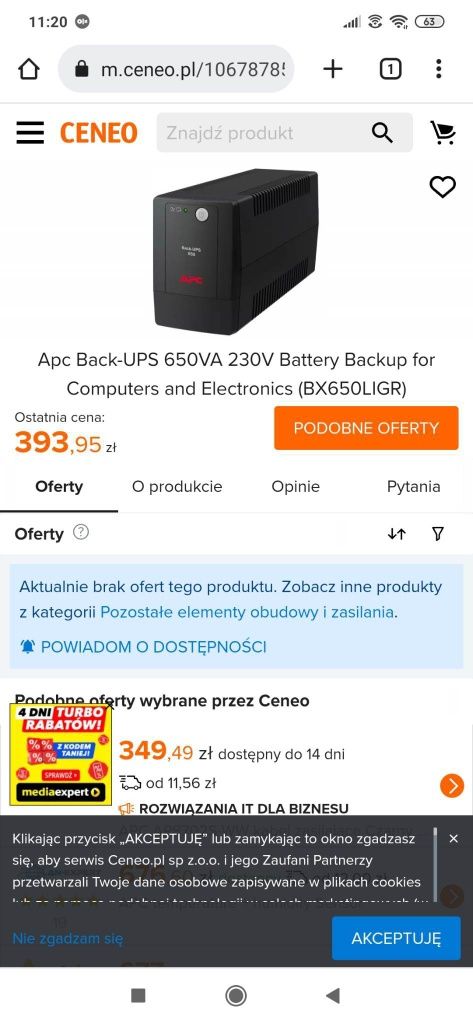 Akumulator buck up do komputerów i elektroniki