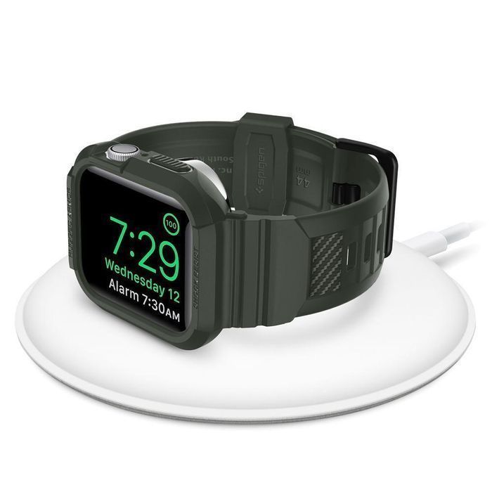 Pasek Spigen Rugged Armor Pro do Apple Watch 44 mm - Zielony