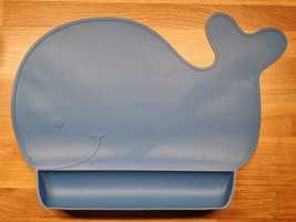 Silikonowa podkładka stołowa dla niemowląt w kształcie wieloryba
