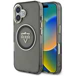 Etui Guess Iml Metal Mountain Logo       Magsafe Do Iphone 16 Czarny
