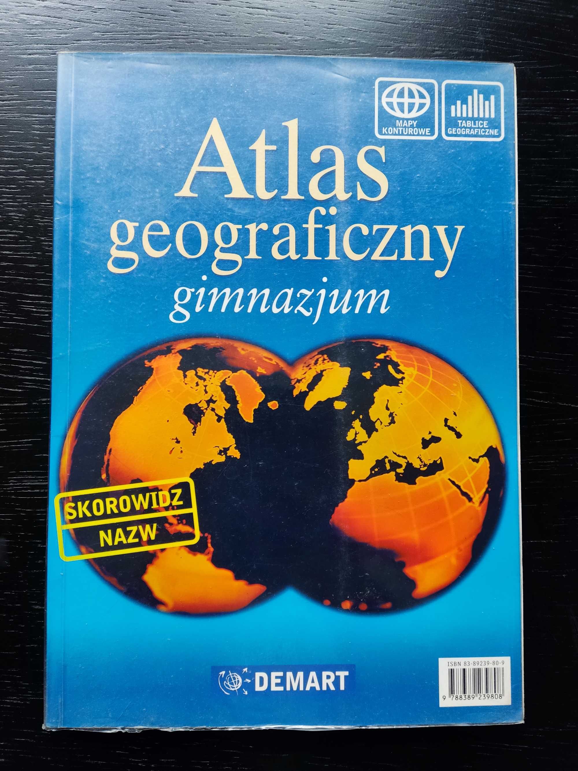 Atlas geograficzny - gimnazjum