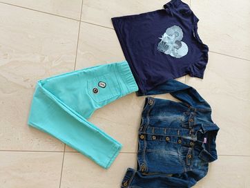 Super zestaw na wiosnę i lato 152- spodnie, koszulka i katana