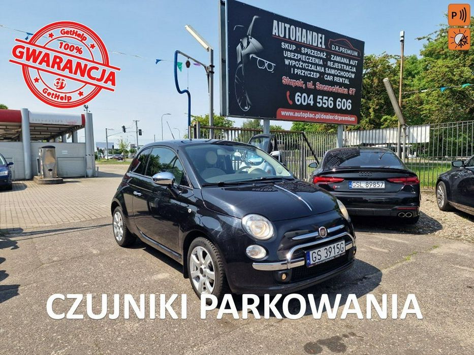 Fiat 500 1.2 Benzyna 69 KM, Klimatyzacja, Panorama, Bluetooth, Alufelgi, Isofix