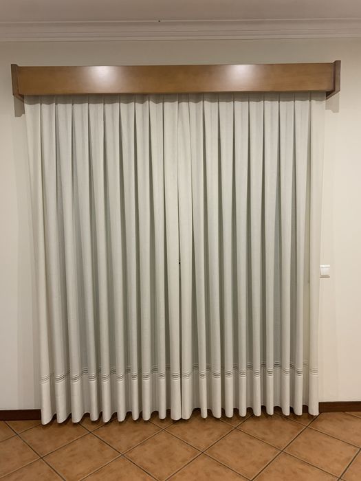 Cortinas de linho 190x220