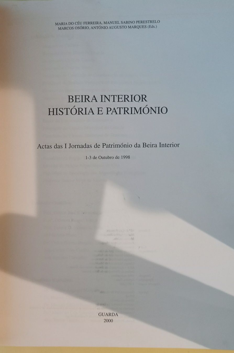 Actas da Beira Interior, História e Património, 2000. PORTES GRÁTIS.