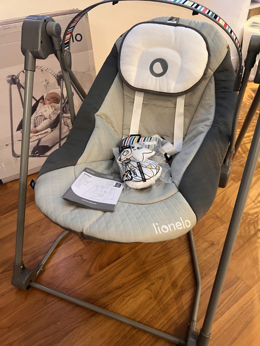 Leżaczek Bujaczek elektryczny 2w1 huśtawka kołyska Lionetto Otto