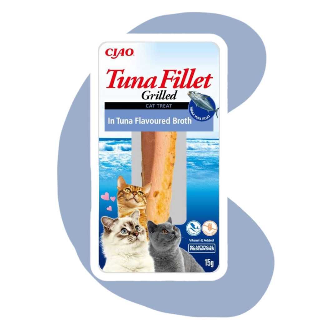 Inaba Ciao In Tuna Flavoured Broth 15g Filet tuńczyka bulionie tuńczyk