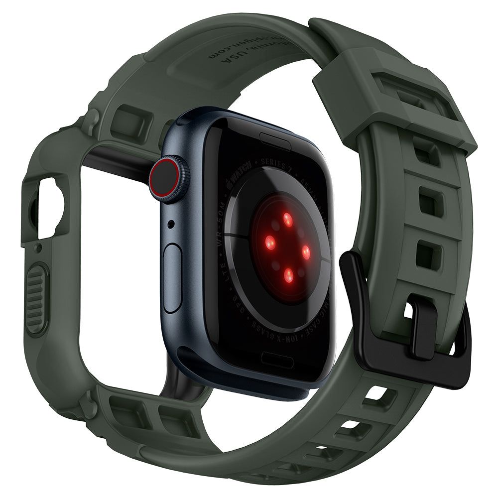 Spigen Rugged Armor Pro Чехол и ремешок для Apple Watch 45/44