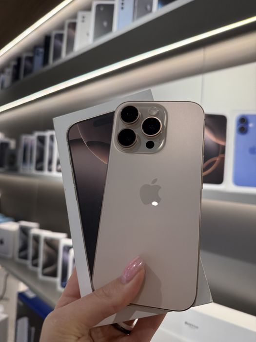 Б/У iPhone 16 Pro 512gb Desert Titanium,10/10,NEVERLOCK,фізична Sim