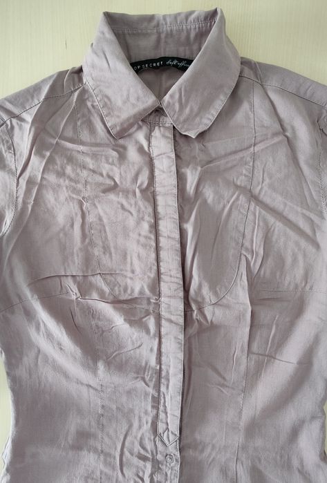 Koszula z długim rękawem; 34/6/XS; Top Secret; fiolet/wrzos/liliowy