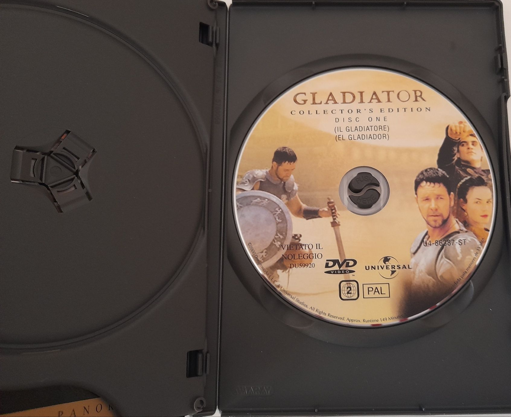 Filme original do Gladiator em formato panorâmico