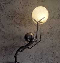 Szkielet, lampa LED, stojąca, podłogowa, metalowa, 85 cm