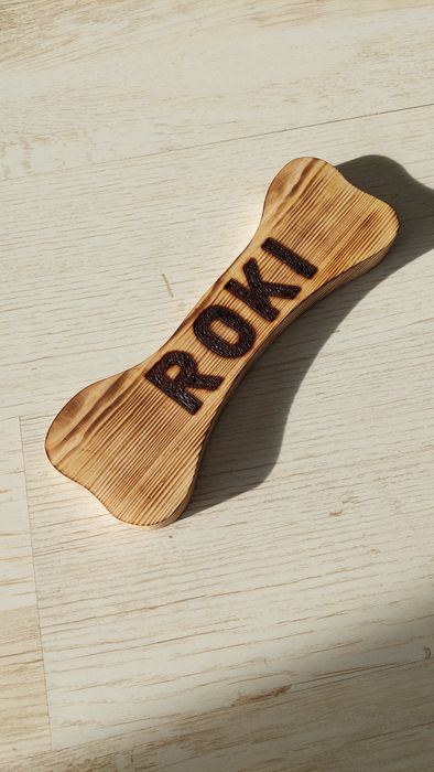 Kość tabliczka z imieniem Psa dla psa buda na budę imię kolekcjonerska