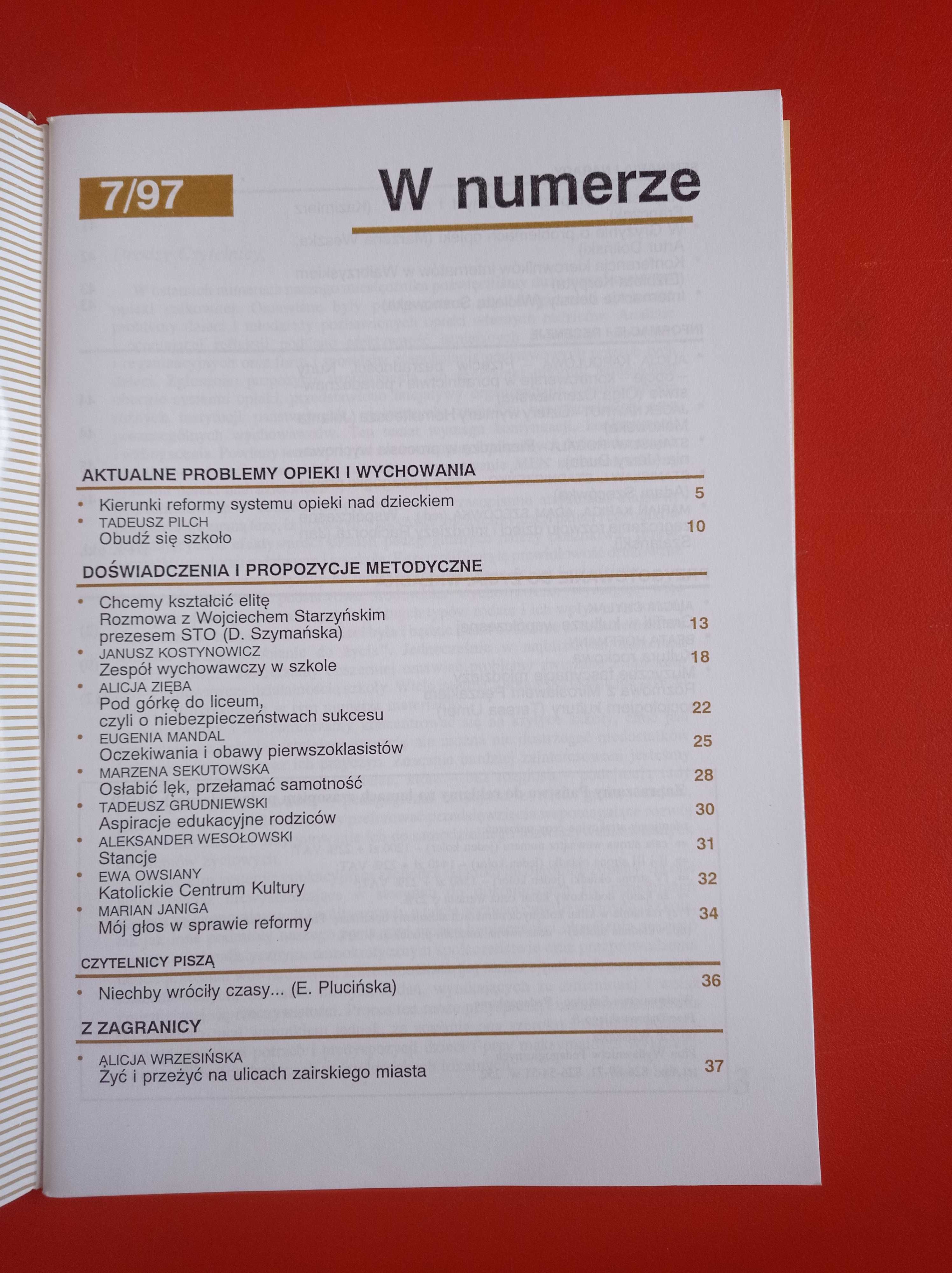 Problemy opiekuńczo-wychowawcze, nr 7/1997, wrzesień 1997