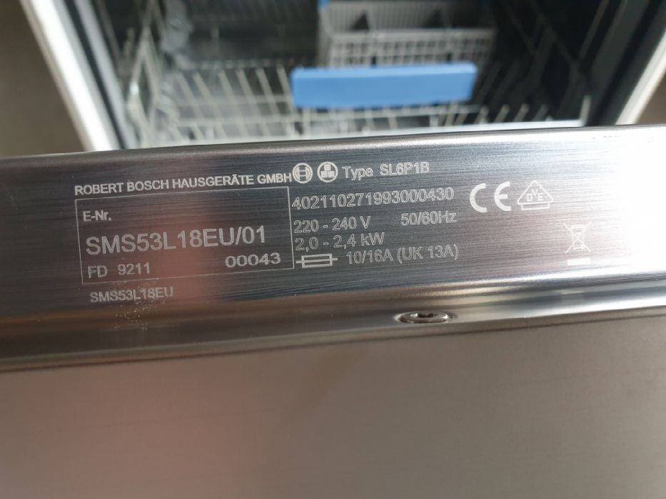 Посудомоечная машина BOSCH 60 Cm / SMS53L18EU / Made in Germany