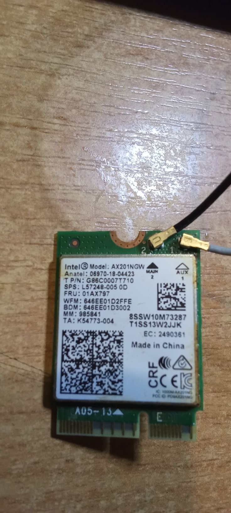 Wifi модуль.Плата m2 key E wi-fi +bluethooth 5.2