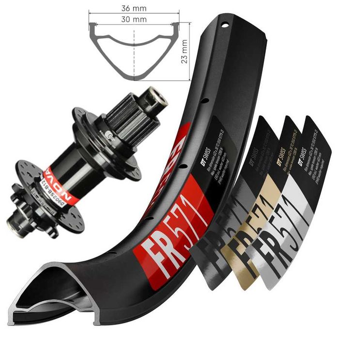 Koło tylne EMTB DT Swiss FR571 + Novatec D902